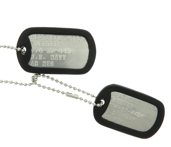 Dog Tag Keychains Made From Real Army Dog Tags